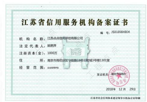 江苏点点信用评估助推建筑行业信用建设 企业信用评估的实践与价值